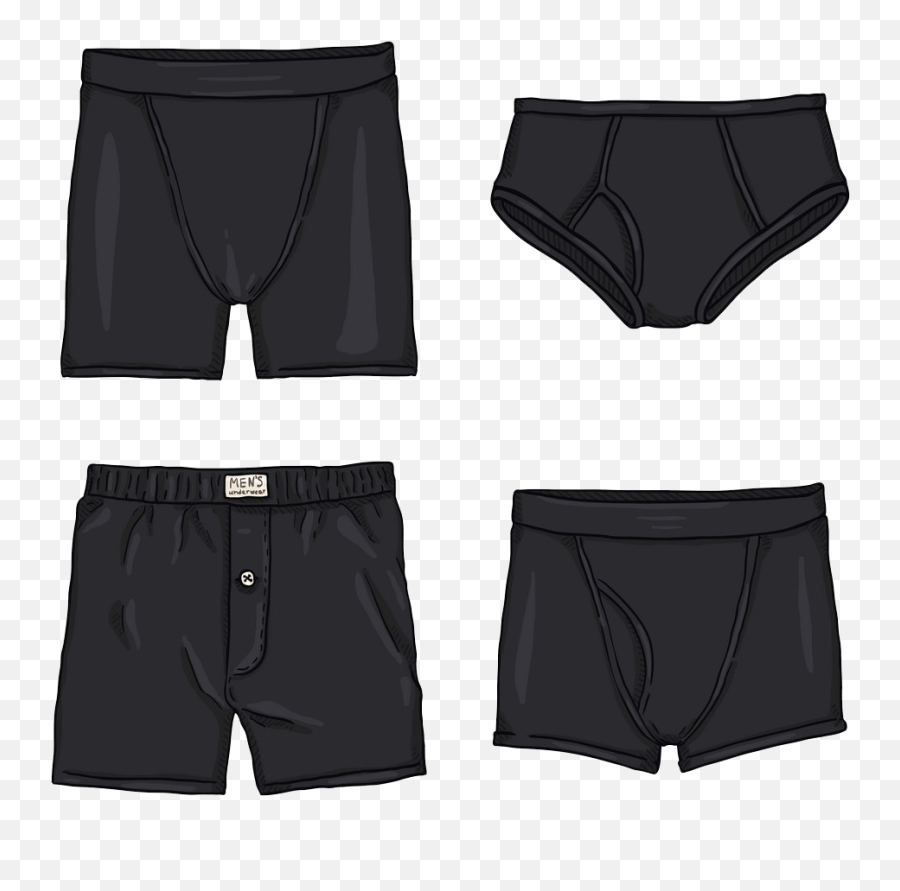 Men Underwear Clipart Transparent 3 - Clipart World Emoji,Panties Clipart