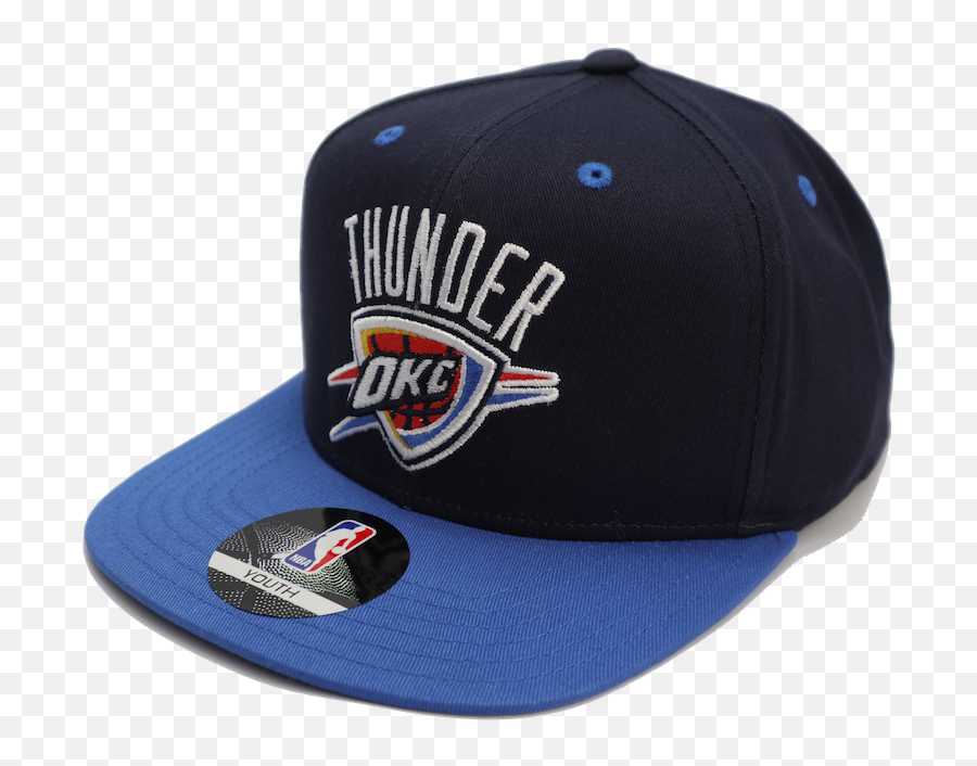 Download Hd Oklahoma City Thunder Nba Team Logo Two - Tone Emoji,Nba Logo Hat