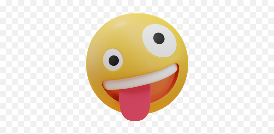 Premium Funny Face Emoji 3d Illustration Download In Png,Crazy Face Png