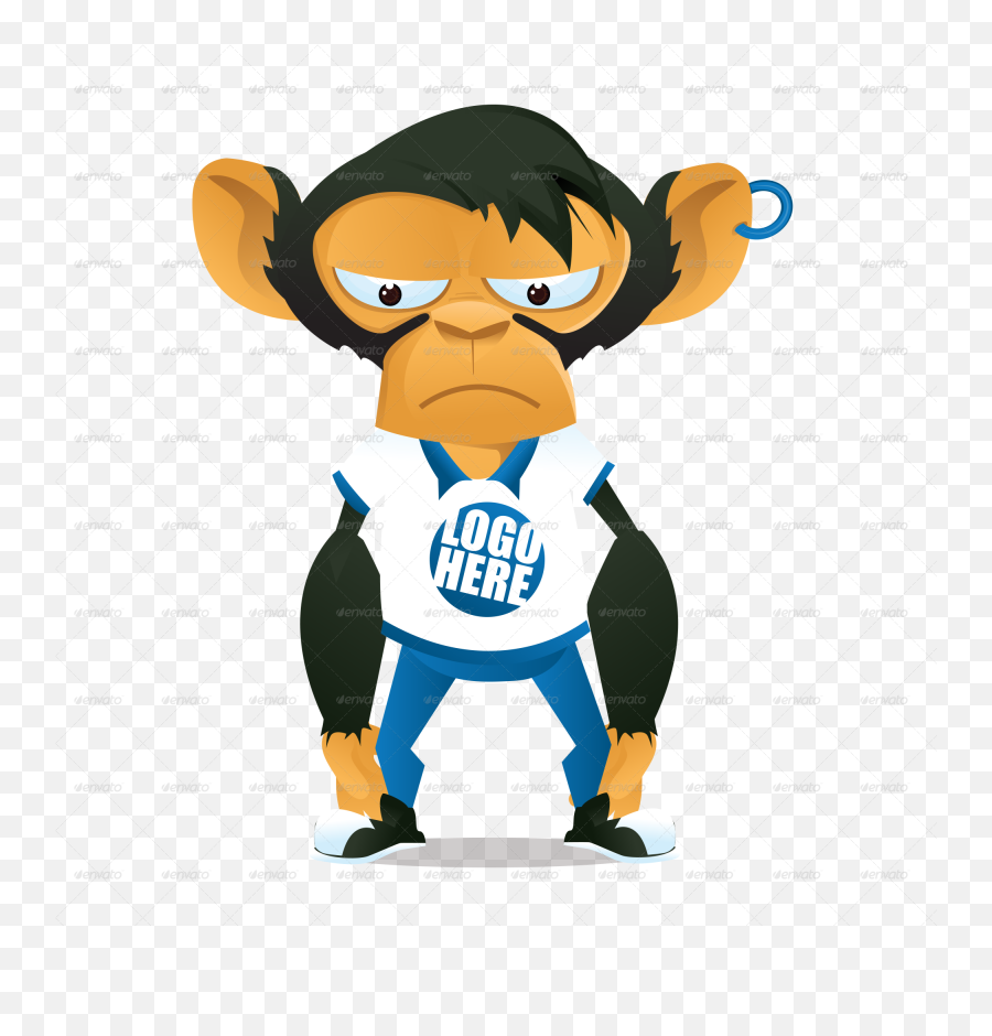 Monkey Mascot Set By Godesignmekong Graphicriver Emoji,Sad Monkey Clipart