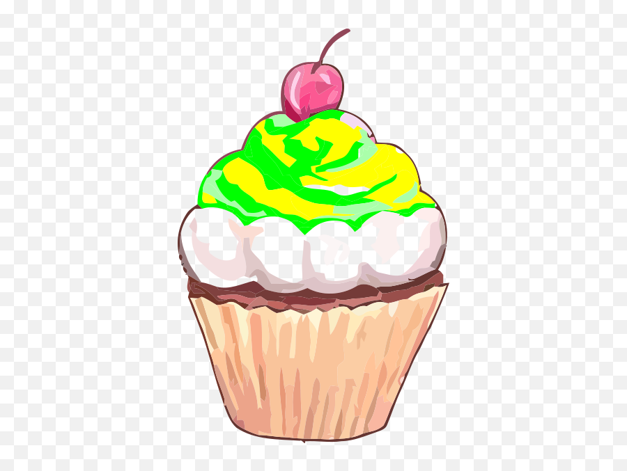 Yellow Cupcake Clipart Clip Art At - Yellow Cupcake Clipart Emoji,Cupcake Clipart