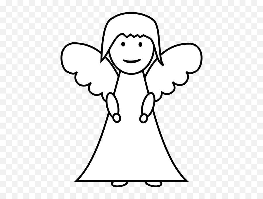 Outline Angel Wings - Clipart Best Clipart Best Angel Emoji,Angel Wings Clipart
