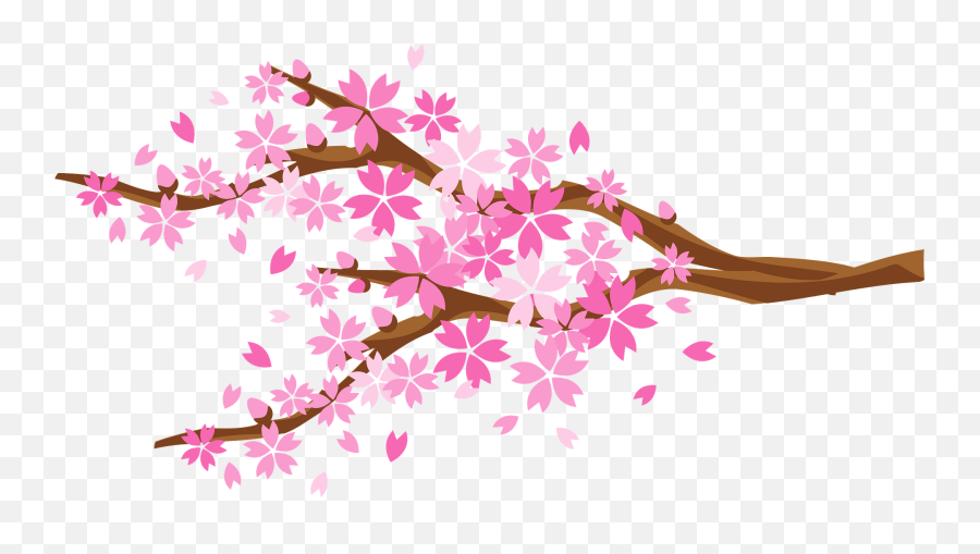 Cherry Blossoms Clipart Emoji,Cherry Blossom Clipart