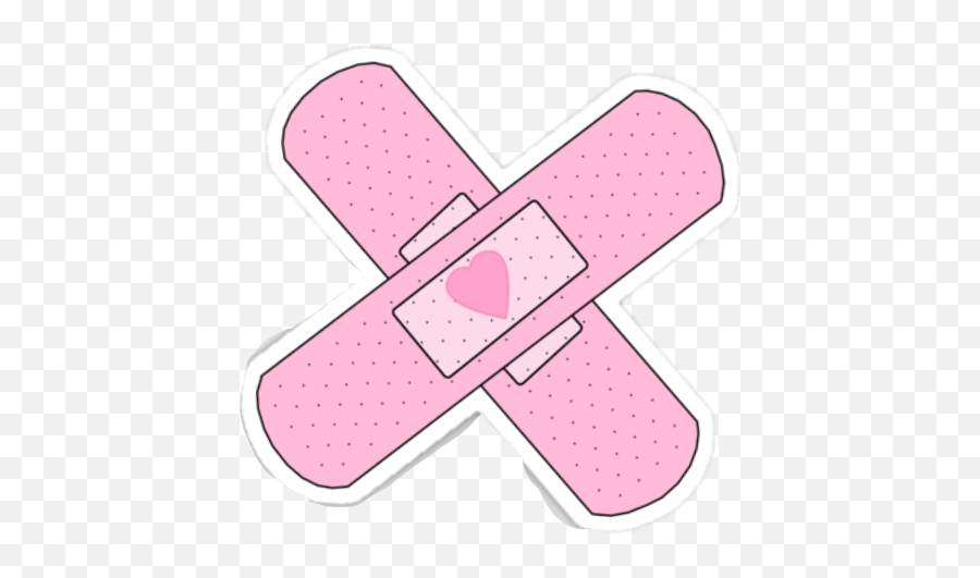 Pastelgoth Bandaid Kawaii Sticker - Clipart Aesthetic Png Emoji,Bandaid Clipart