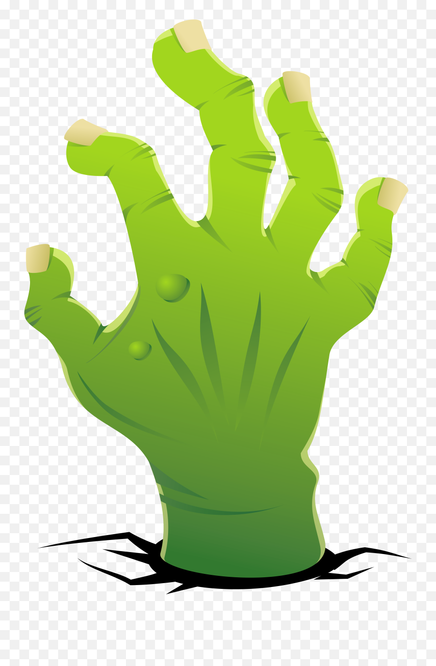 Zombie Hand Clipart Image - Transparent Background Zombie Hand Clipart Emoji,Hand Clipart