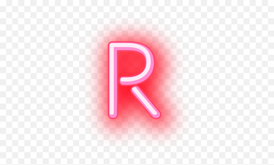 Letterhead Red Neon Letter R Png - R Neon Png Emoji,Neon Png