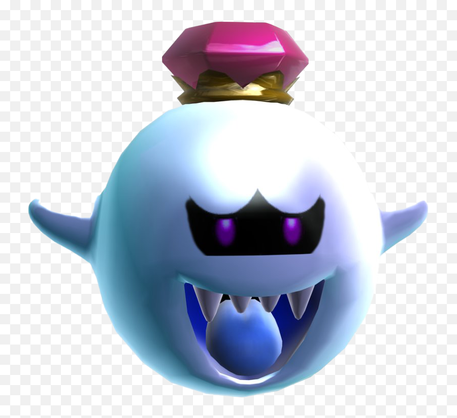 Super Mario Bros King Boo Png Clipart - King Boo Render Emoji,Boo Clipart