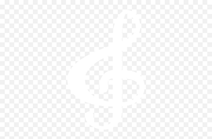 White Treble Clef Icon - White G Clef Png Emoji,Bass Clef Png