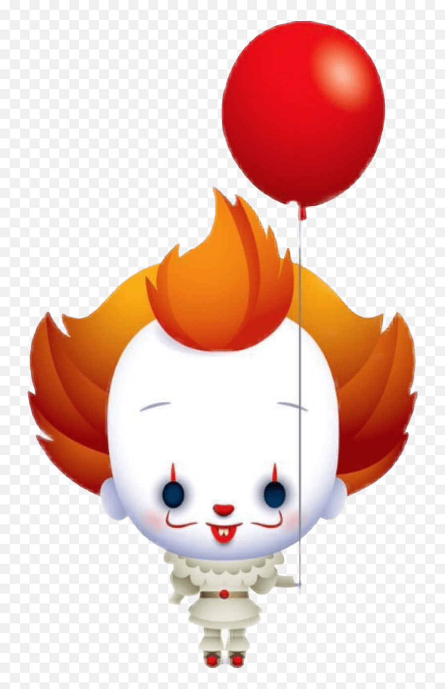 Pennywise Balloon Png Transparent Image - Halloween Cute Clown Cartoon Emoji,Pennywise Clipart