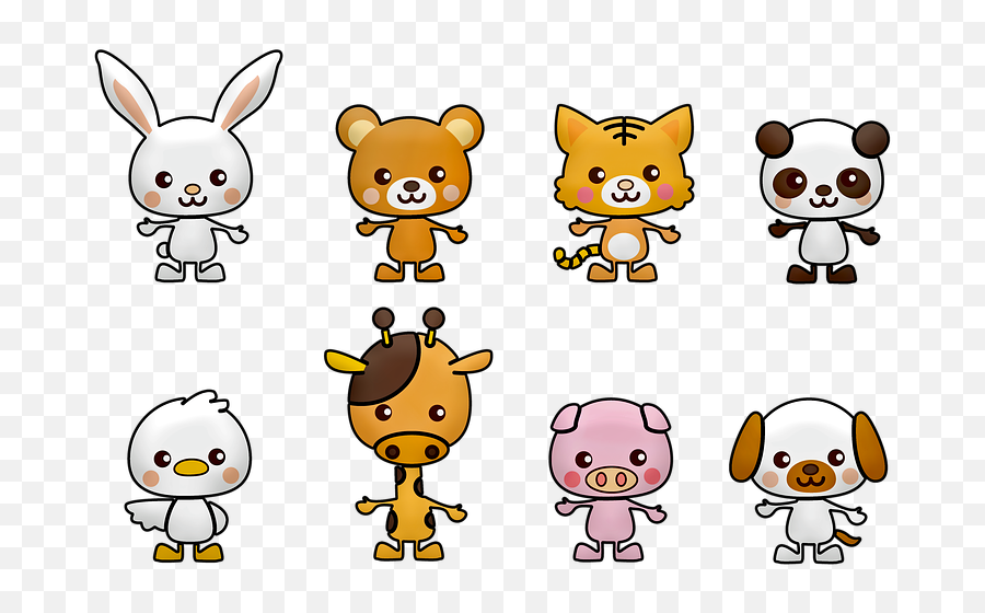 800 Free Rabbit U0026 Bunny Illustrations - Pixabay Kawaii Animals Emoji,Bunny Clipart Black And White