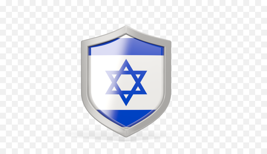 Shield Icon Illustration Of Flag Of Israel - Memorial Cemetery Emoji,Israel Png
