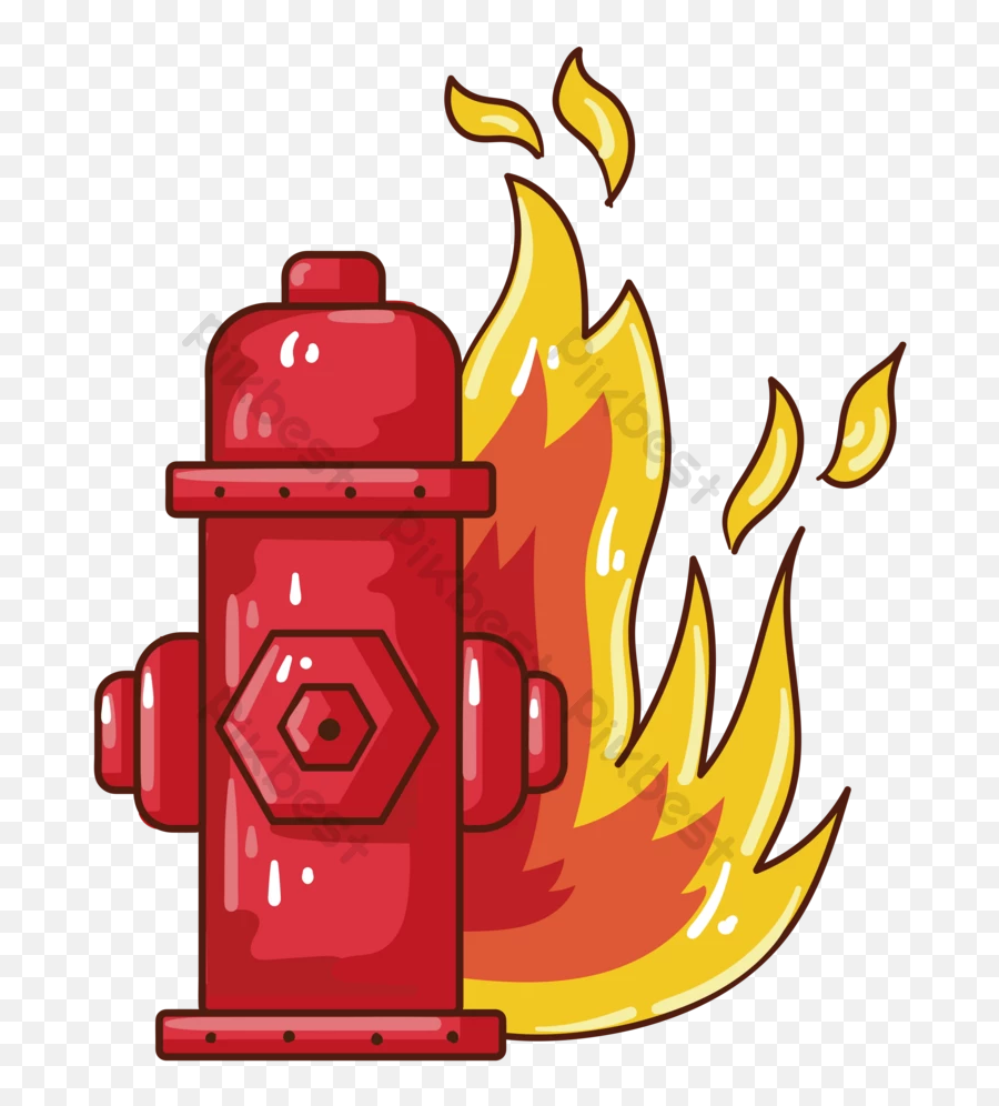 Vector Drawing Cartoon Fire Hydrant Png Images Ai Free Emoji,Fire Vector Png