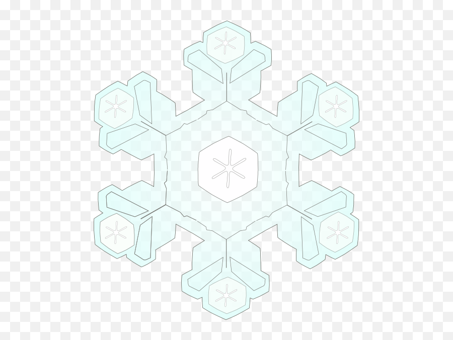 Snowflake Clip Art Free Svg - Dot Emoji,Snow Flake Clipart
