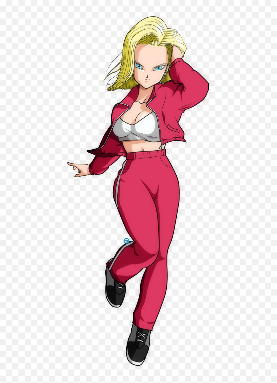Android 18 Render Png Image With No - Android 18 Sexy Emoji,Android 18 Png