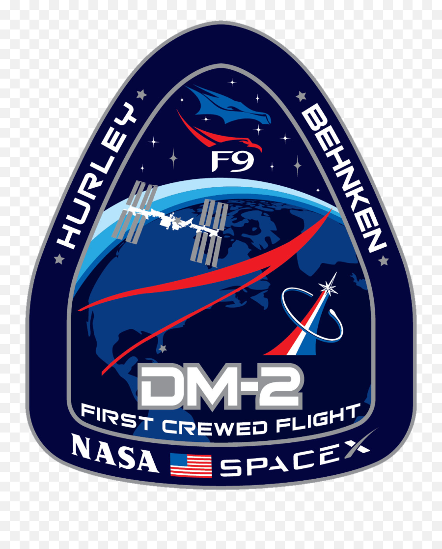 Spacexlounge - Spacex Demo 2 Patch Emoji,Nasa Worm Logo