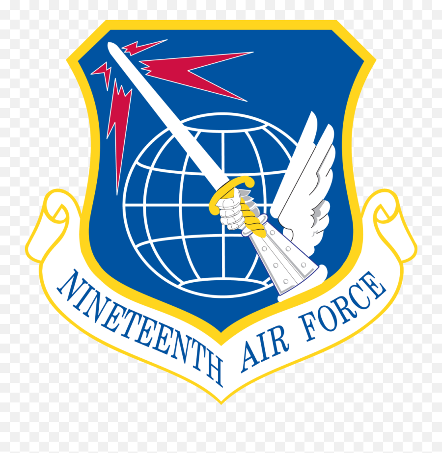 Filenineteenth Air Force - Emblempng Wikimedia Commons 19th Air Force Emoji,Air Force Logo