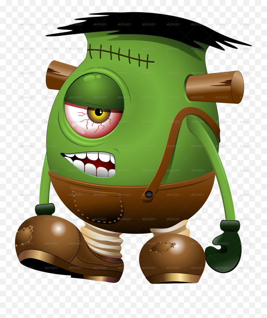 Frankenstein Vector - Frankenstein Cartoon Clipart Emoji,Frankenstein Clipart