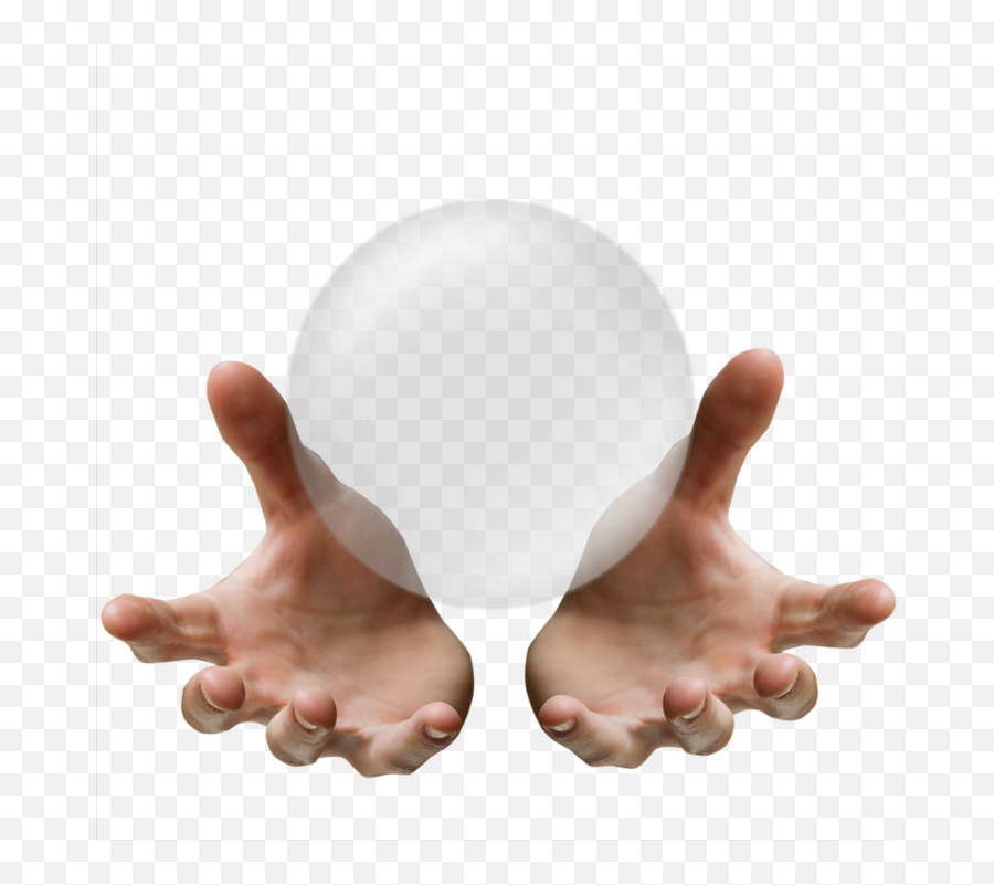 Hands Ball Crystalball Crystal Sticker - Hand Transparent Png Emoji,Crystal Ball Transparent Background