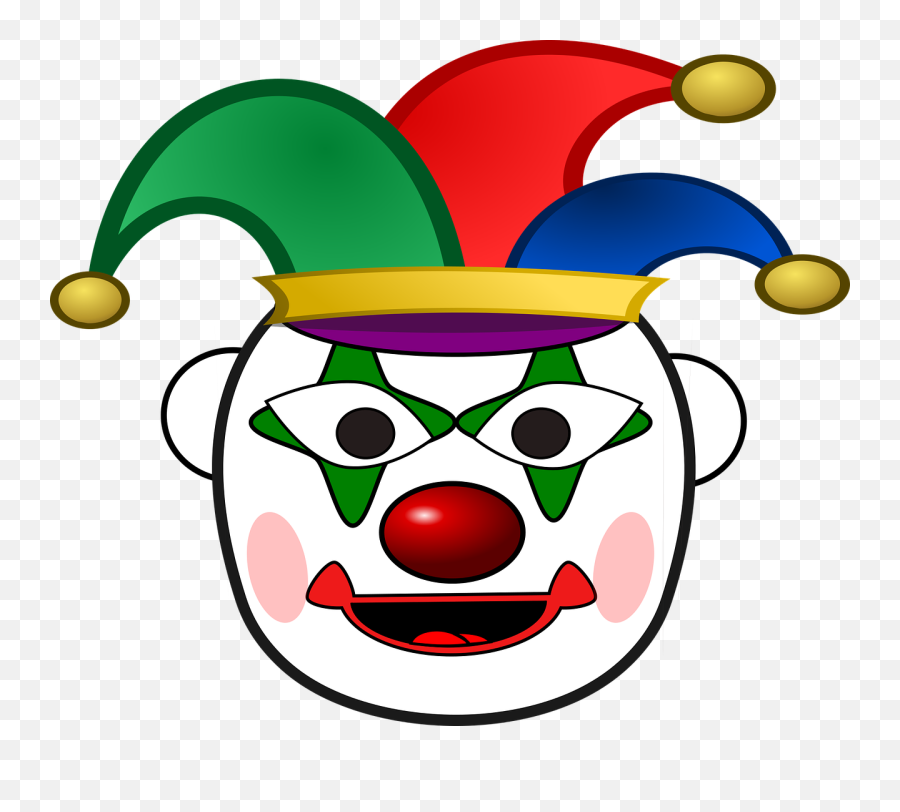 Clown Faces Clip Art - Joker Kartun Emoji,Clown Clipart