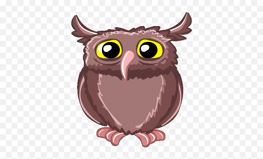 Owls On Animated Gif Images - Funny And Cute Owlets Emoji,Funny Gif Transparent