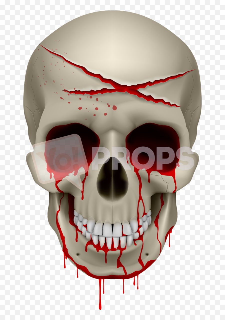 Bloody Skull - Scary Emoji,Skull Transparent