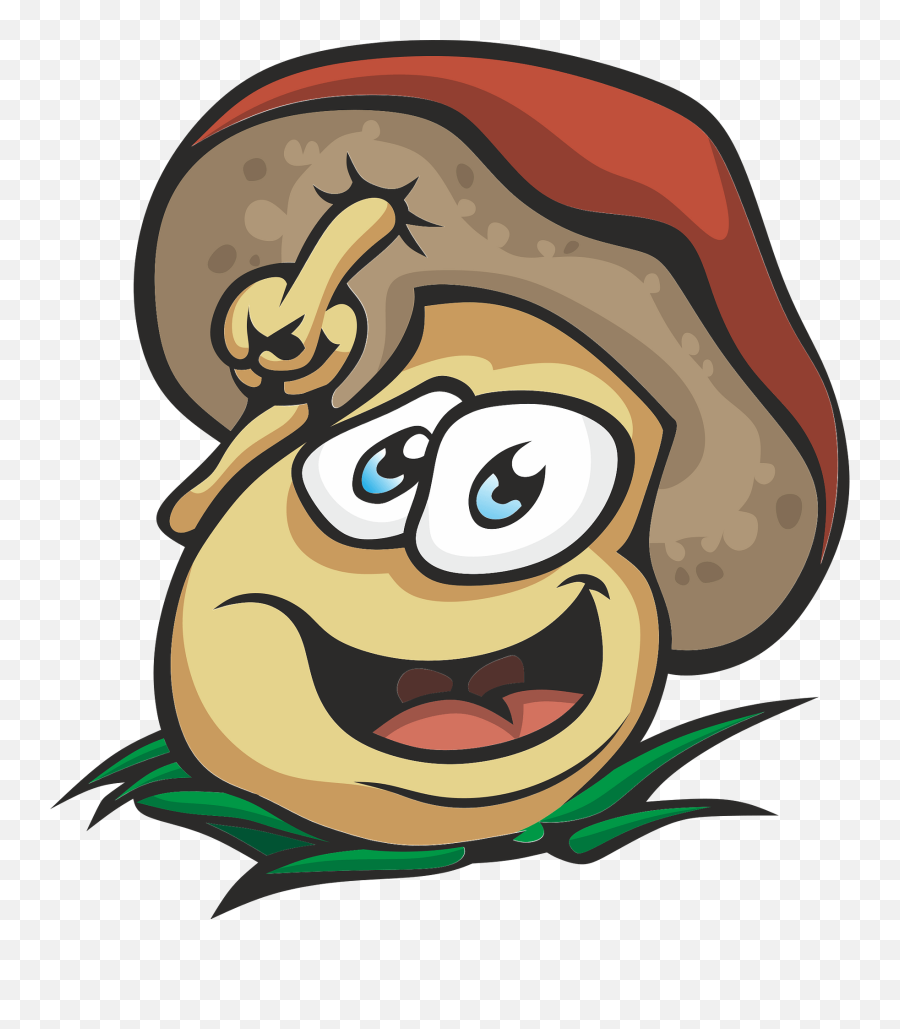 Mushroom With A Smiling Face Clipart Free Download Emoji,Happy Face Logo