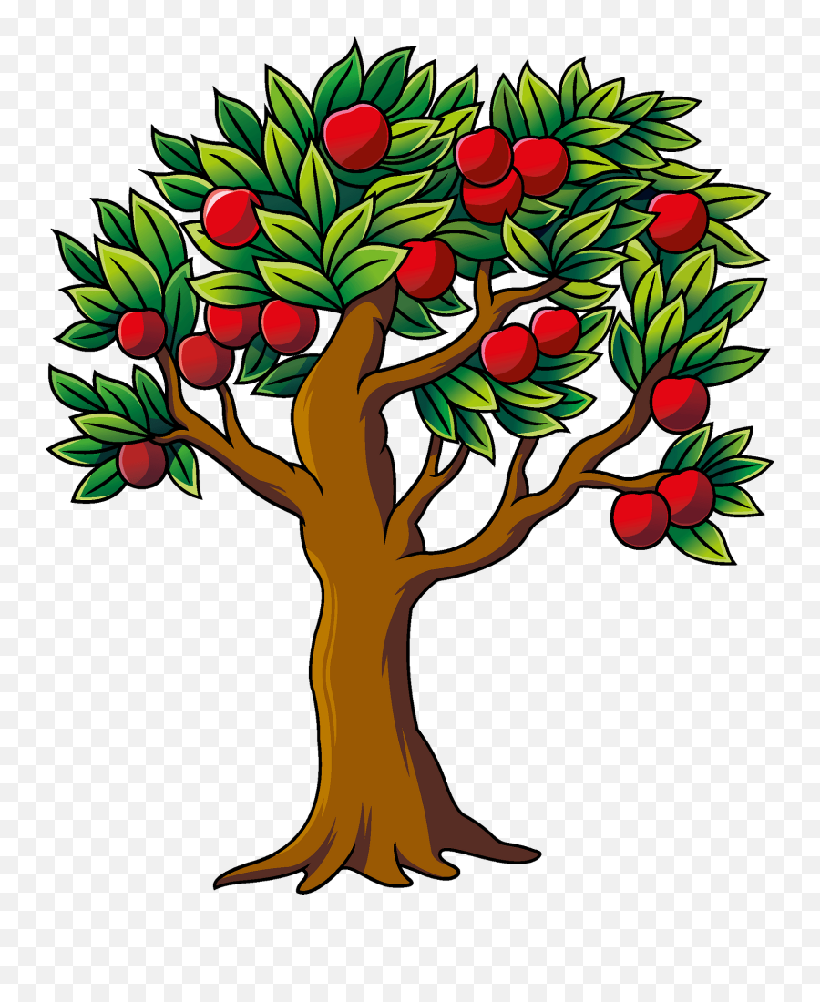 Apple Tree Clipart - Apple Tree Clipart Emoji,Apple Tree Clipart