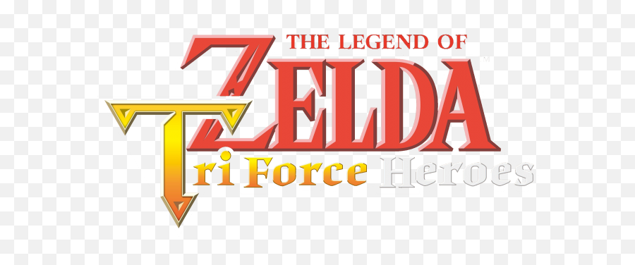 The Legend Of Zelda Tri Force Heroes Logo - Zelda Triforce Heroes Logo Png Emoji,Legend Of Zelda Logo
