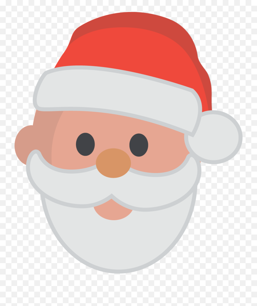 Hd Santa Clipart Easy - Santa Head Transparent Emoji,Santa Clipart