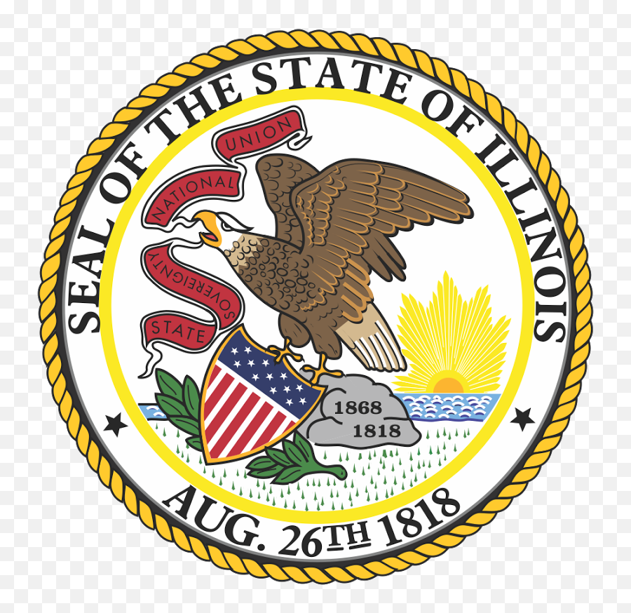 Seal Of Illinois Logo - Seal Illinois State Flag Emoji,Illinois Logo