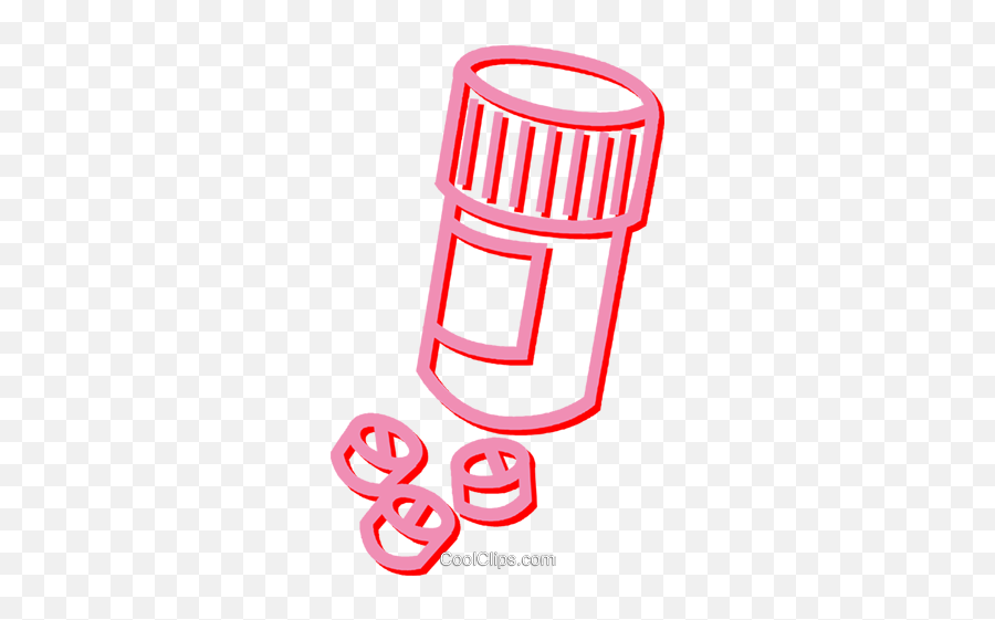 Pills And Pill Bottle Royalty Free Vector Clip Art - Pink Pill Bottle Clip Art Emoji,Pill Clipart