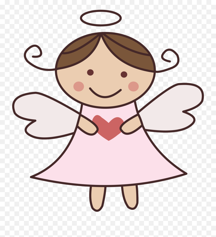 Baptism Angel Png Clipart Png Download - Baby Angel Girl Angelitos Dibujos Emoji,Christmas Angel Clipart