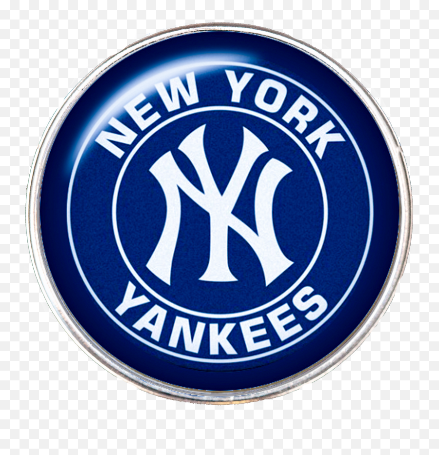 20mm New York Yankees Mlb Baseball Logo Snap Charm - New York Yankees Emoji,New York Yankees Logo Png