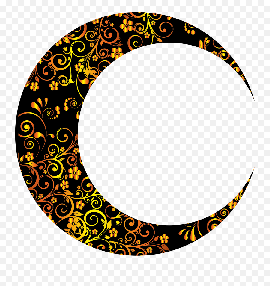 Big Image - Gold Crescent Moon Png 2264x2304 Png Clipart Moon Design Transparent Background Emoji,Full Moon Png