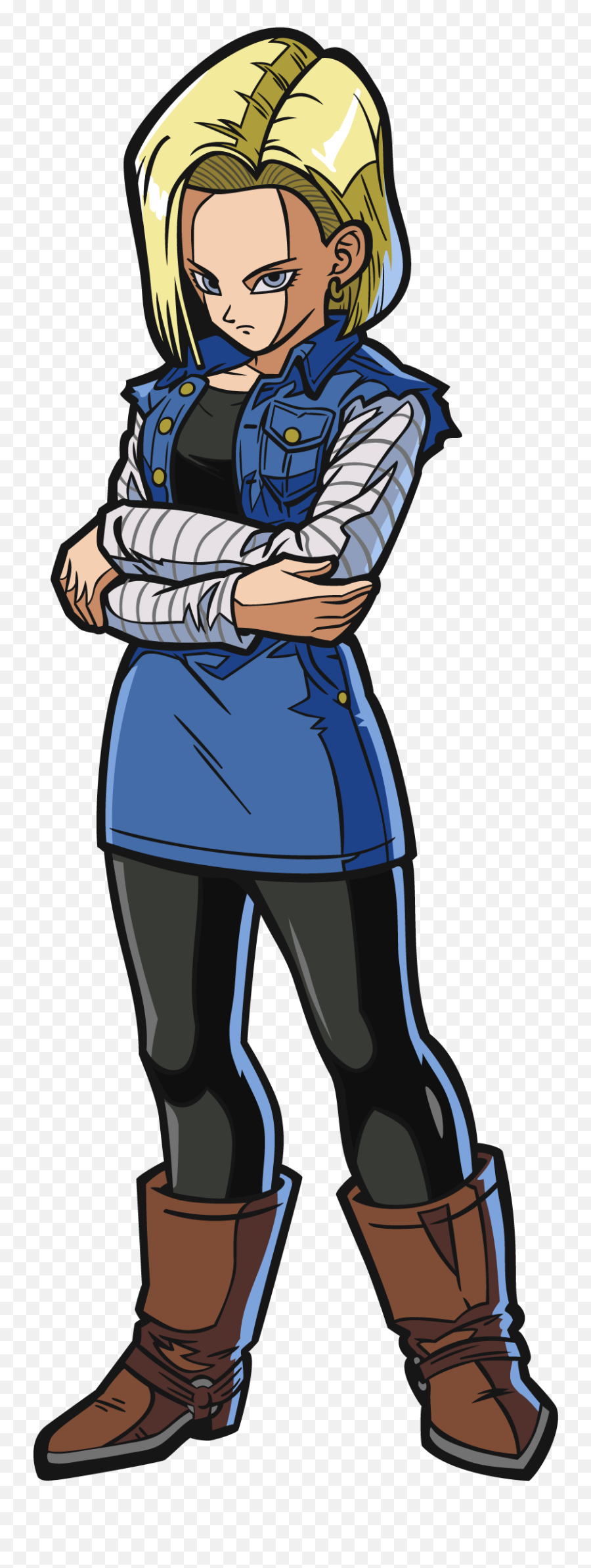 Android 18 - Dragon Ball Fighterz Android 18 Thick Emoji,Android 18 Png