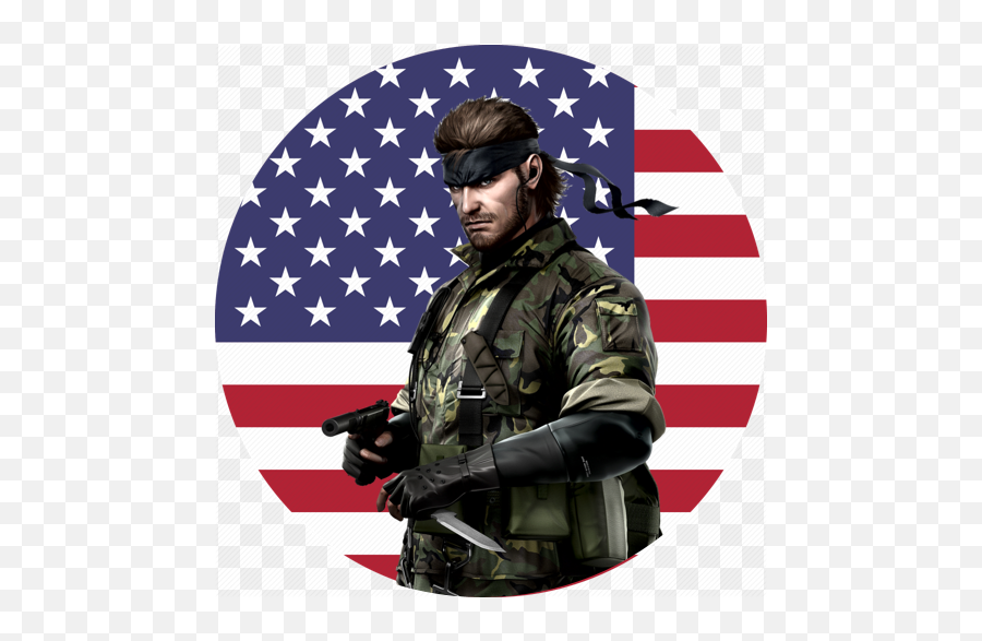Cold War 2 Mgs - Transparent Us Flag Icon Png Emoji,Solid Snake Transparent