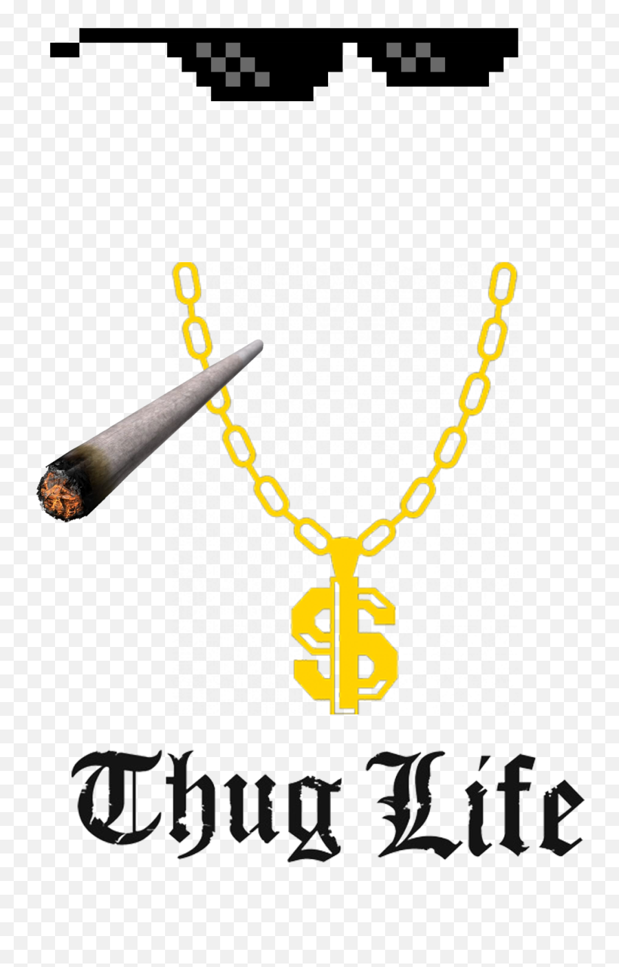Thug Life Created With Many Emoji,Thug Life Sunglasses Png