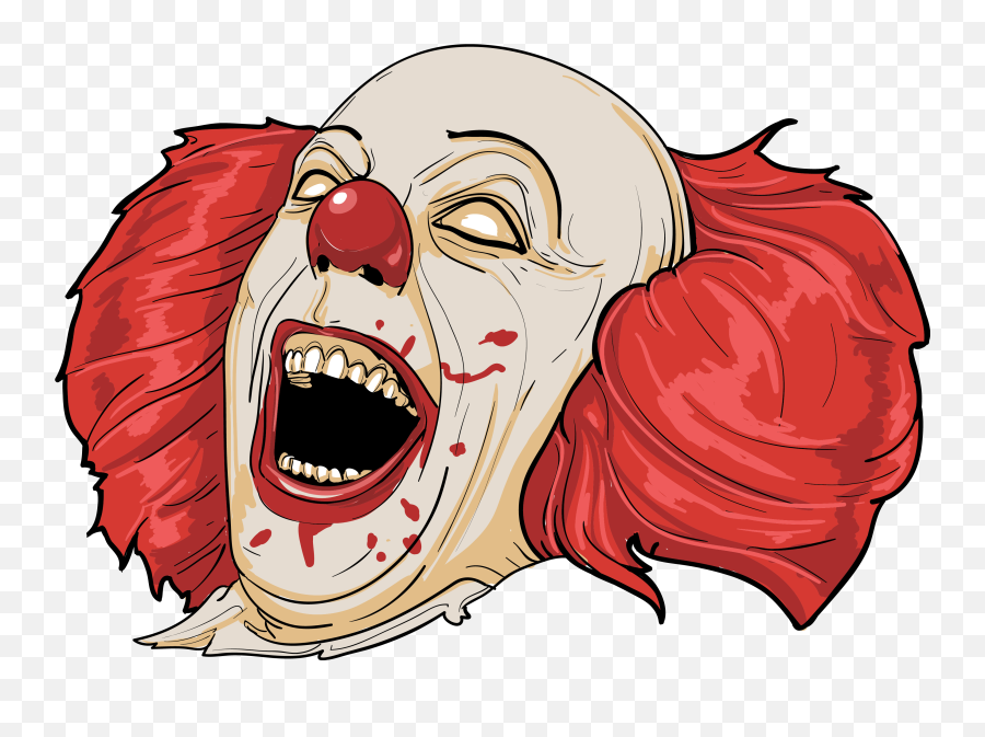 Clown Clipart Mouth - Clipart Scary Clown Png Emoji,Clown Clipart