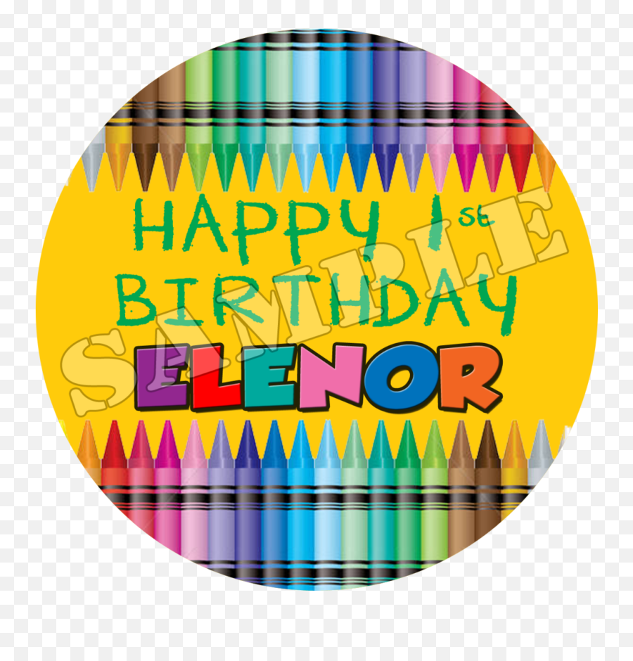 Crayon Color Birthday - Crayon Border Clip Art Transparent Emoji,Blue Crayon Clipart