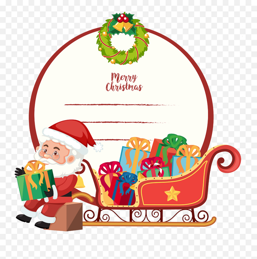 Free U0026 Cute Santa Sleigh Clipart For Your Holiday Emoji,Children's Christmas Program Clipart