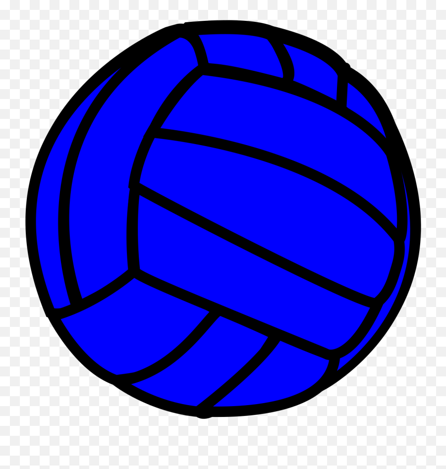 Blue Volleyball Clipart 4 By Tara Transparent Cartoon - For Volleyball Emoji,Volleyball Clipart