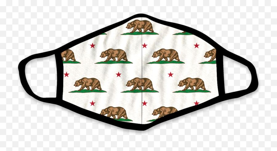 California Bear Face Mask Emoji,California Bear Png