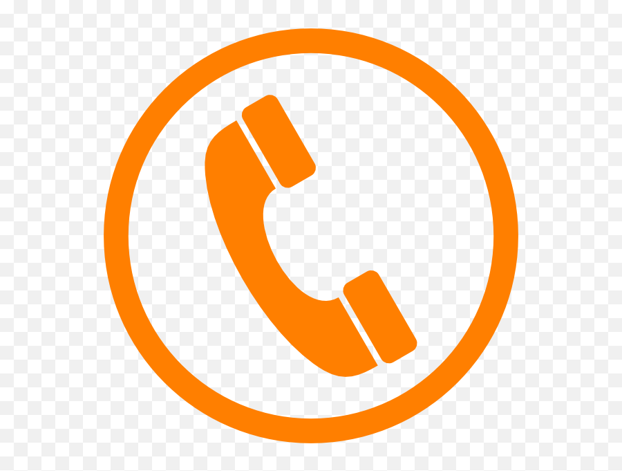 Orange Phone Logo - Circle Orange Phone Icon Emoji,Orange Logo