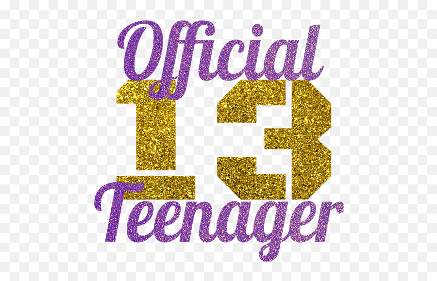Cute 13th Birthday Gift For Girls Official Teenager Girl T Emoji,Teenager Png