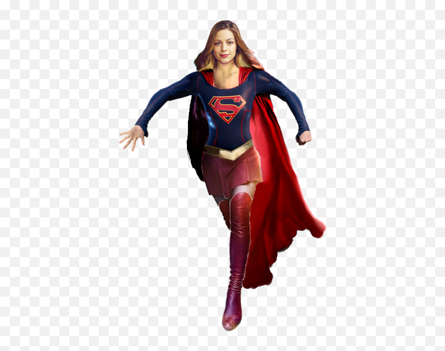 Download Hd Action Supergirl Png Photo - Supergirl Png Emoji,Supergirl Logo Cw