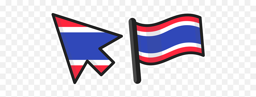 Thailand Flag Cursor U2013 Custom Cursor Emoji,Thailand Flag Png