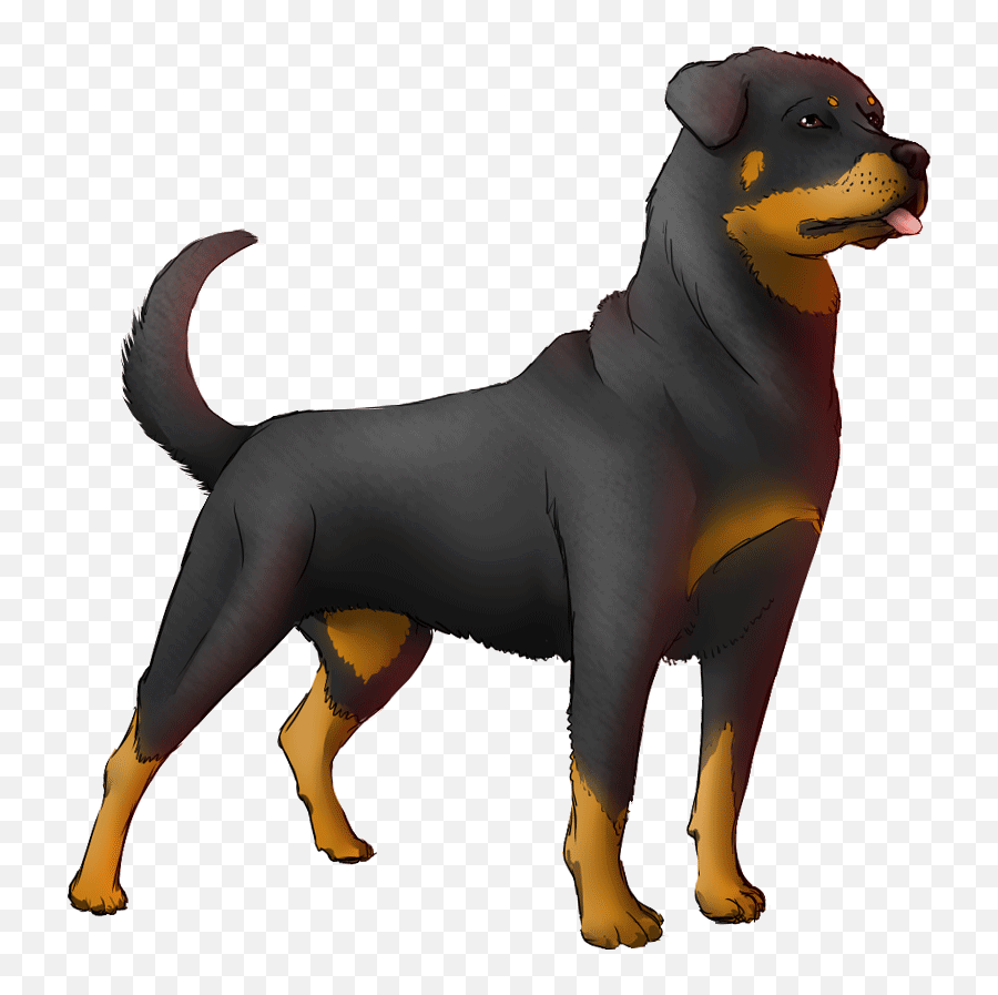 Topic For Cartoon Dog Paw Print Excited Motion Design - Rottweiler Animation Emoji,Dog Paw Clipart