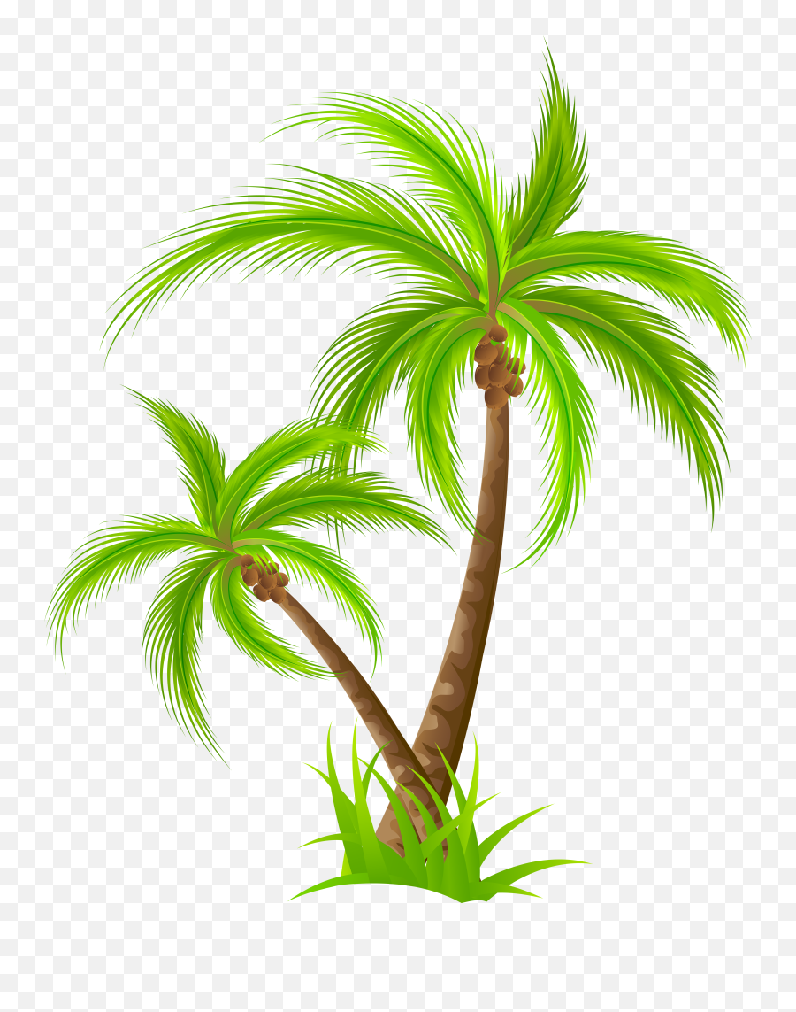 Library Of Palm Tree Png Png Royalty - Transparent Palm Tree Art Emoji,Palm Tree Png