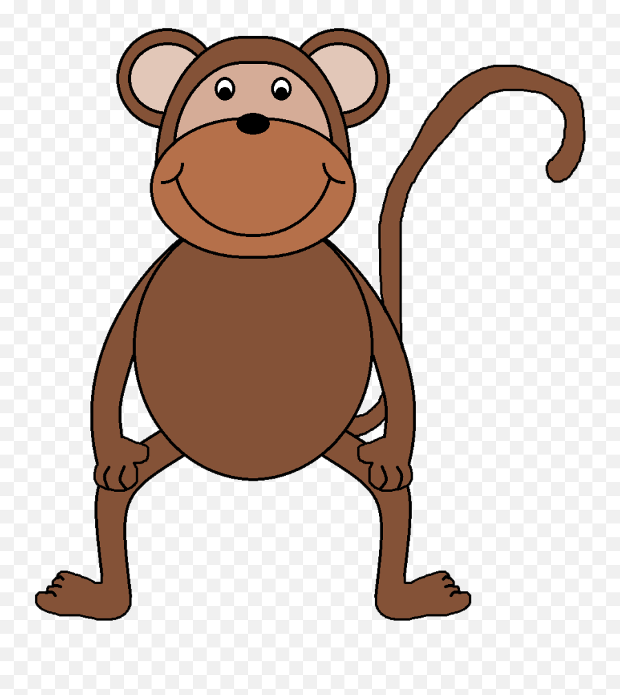 Monkey Baboon Clip Art Dromggc Top - Clipartix Monkey On Monkey Bars Clip Art Emoji,Monkey Clipart Black And White