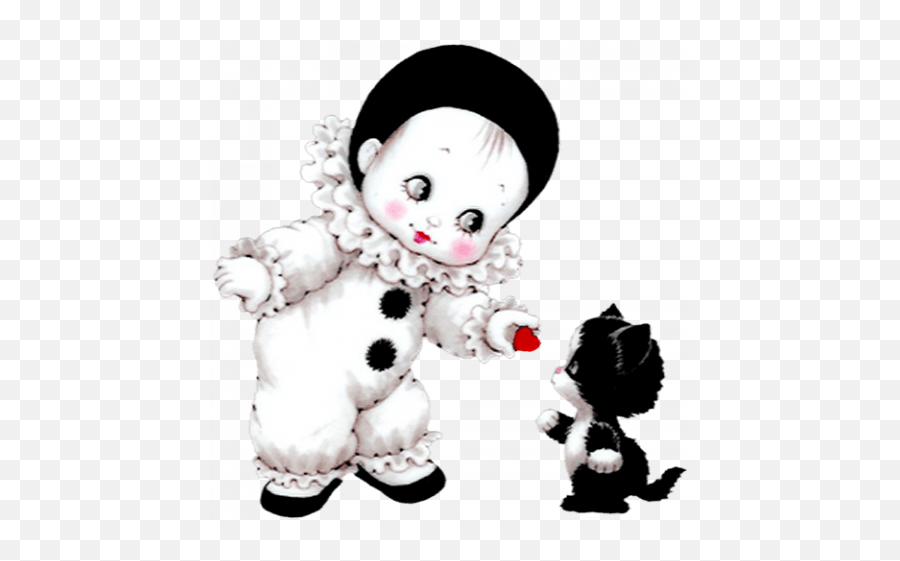 Cute Mime With Kitten Png Picture Image Free Dowwnload - Tendresse A Une Amie Emoji,Kitten Png